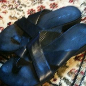 Very comfortable black summer sandals. BOGO sale