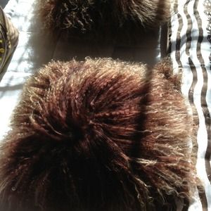 Set of two, Mongolian wool pillows