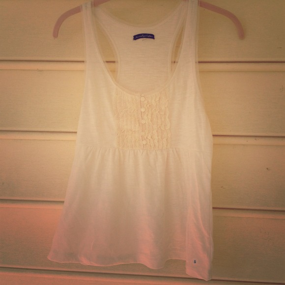 White girly tank top