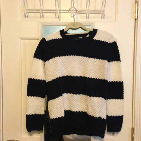 Navy/white stripe sweater - Picture 1 of 1