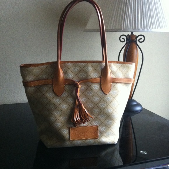 Authentic Quilted Tan Dooney and Burke handbag
