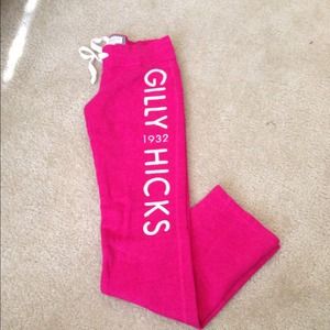 Hot pink Gilly Hick sweat pants.