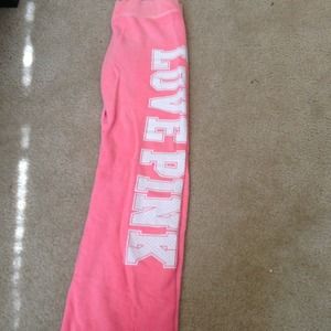 Victoria secret sweat pants.