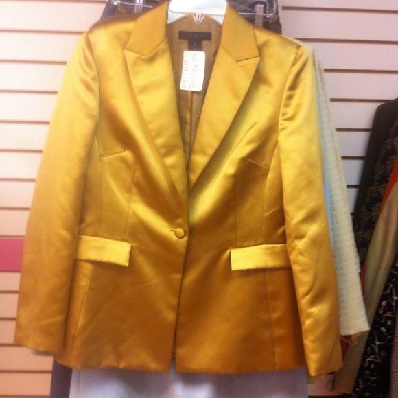 SOLD!!!! The LIMITED gold sateen finish blazer - Picture 1 of 4