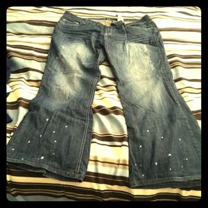 Revolt JR Plus jeans with diamond detail pockets.