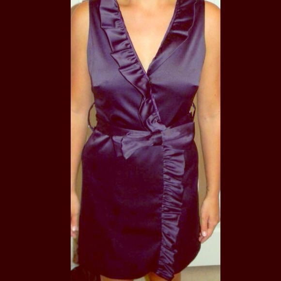 Beautiful Plum wrap dress