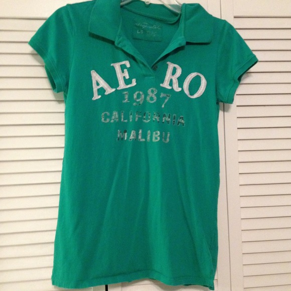 🌵🌻GREEN AEROPOSTALE  POLO🌵🌻
