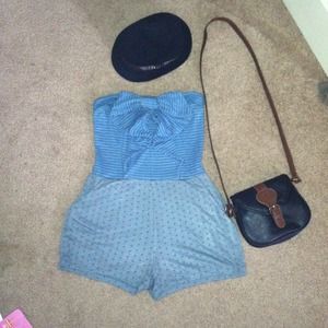 Blue & Grey Romper