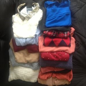 Cardigans, sweaters, and tops!