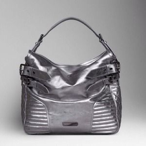 REDUCED! Authentic Burberry Metallic Leather Hobo