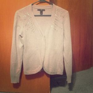 H&M grey sparkly sweater