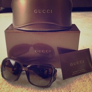 Authentic Gucci Bamboo Sunglasses