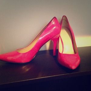 New Nine West Hot Pink Heels 9M