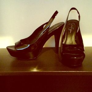 Jessica Simpson Black Heels 9.5