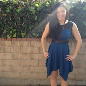 Asymetrical Blue Dress NWOT