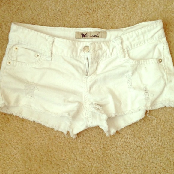 White short shorts