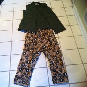 RESERVED for punkee: Maternity Capri and top set