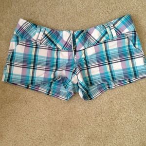 Plaid shorts