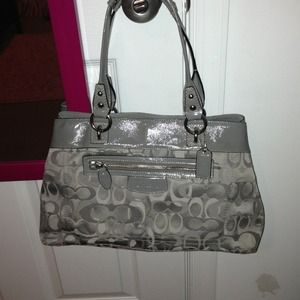 Grey coach bag