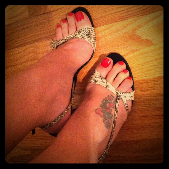 Snakeskin heels