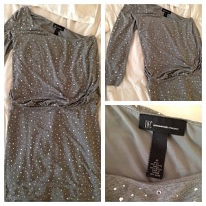 One sleeve, sparkly INC dress! Size M!
