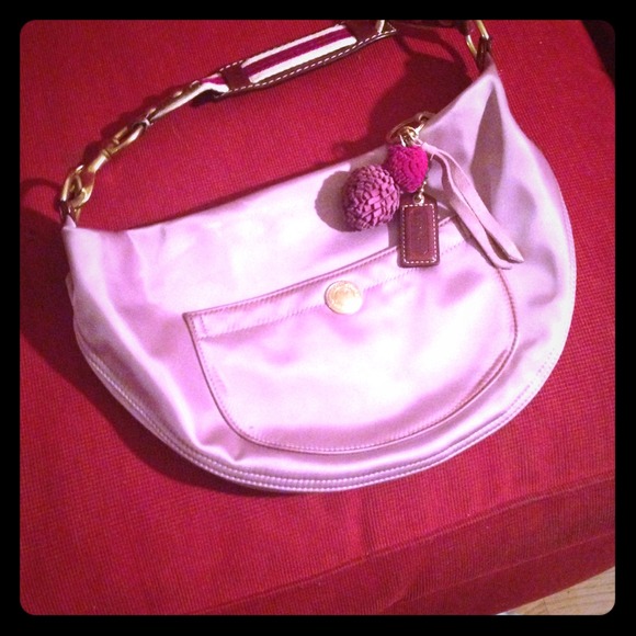 Purple authentic coach bag