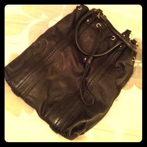 Sigrid Olsen black leather bag