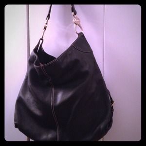 Dooney and Burke black leather bag