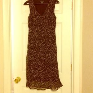 Vintage style black dress.