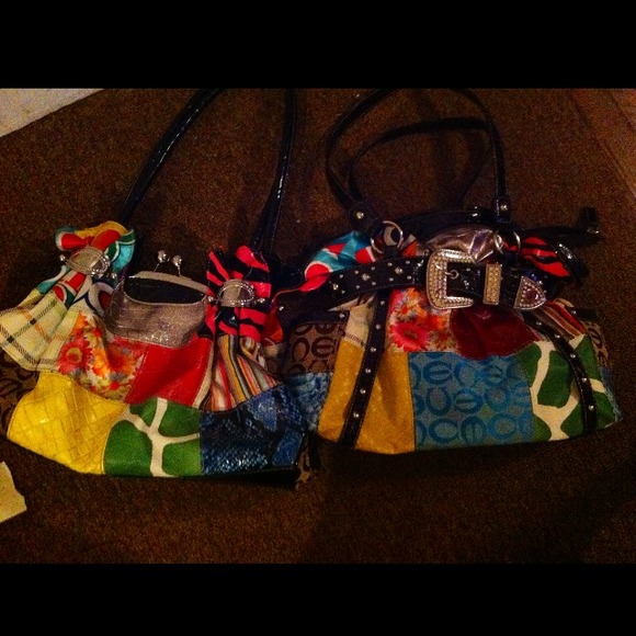 Handbags - Two very cute multicolored purses. Unique