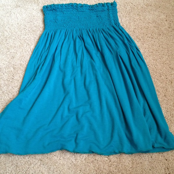 Turquoise blue tube dress!