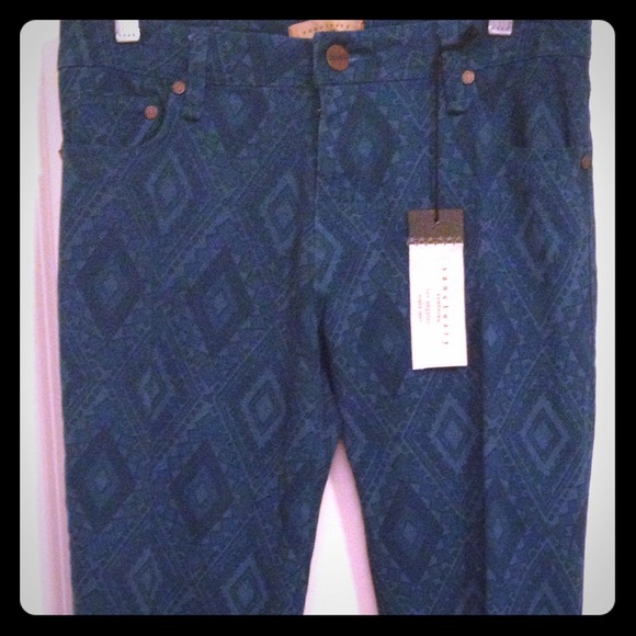 sanctuary Denim - Sanctuary blue pattern denim