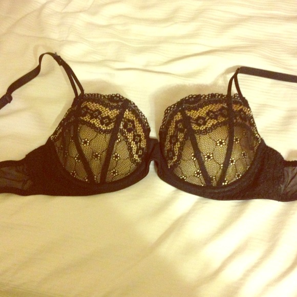 SOLD Betsy Johnson black lace bra!