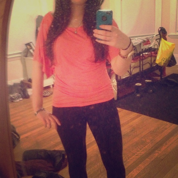 Coral blouse