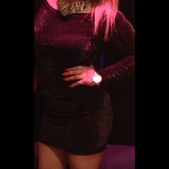 Bebe gold dress