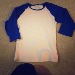 🚫SOLD🚫 Baseball tee- quarter sleeve
