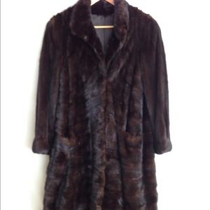 Vintage full length vintage fur coat