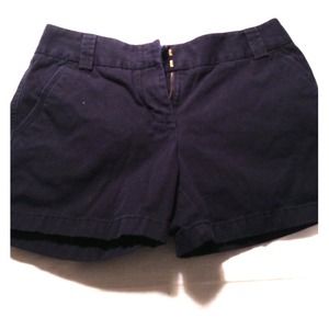 Navy J Crew Chino Shorts