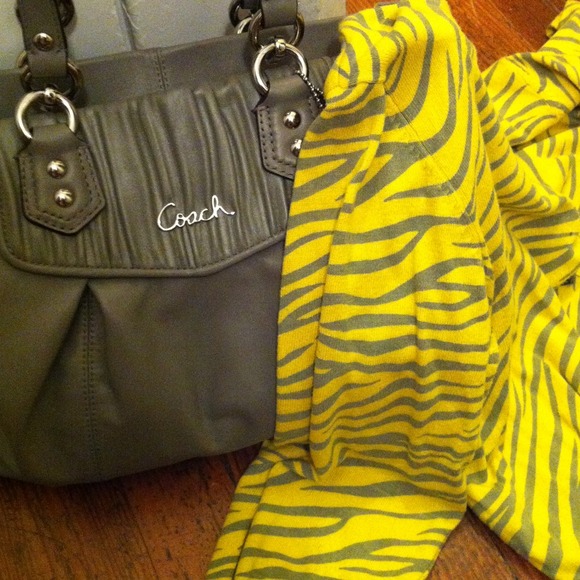 Yellow and gray zebra cardigan
