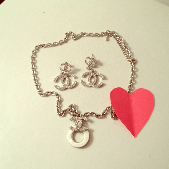 On hold! Chanel inspired necklace and earrings