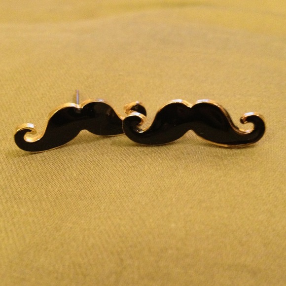 ⛔ SOLD Mustache earrings ⛔