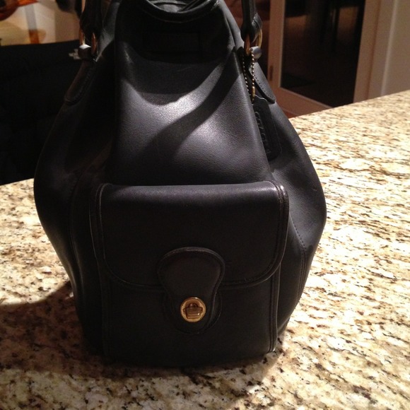 Authentic Coach leather backpack bag