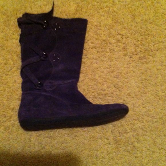 Michelle D Shoes - Eggplant boots Michelle D