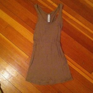Zara tan cotton dress/t-shirt
