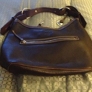 Brown leather purse