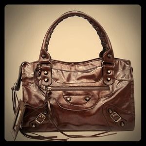 sold💢coffee colored handbag