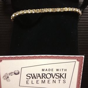 Swarovski single tier bracelet.