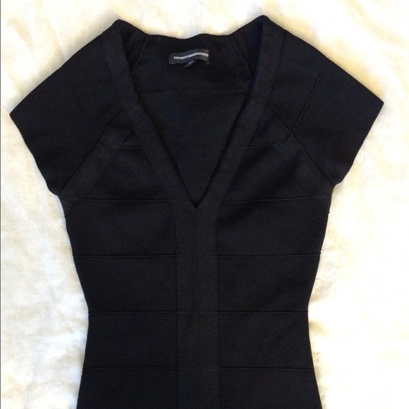 💋HOLD💋EXPRESS Black Bandage Dress - Picture 2 of 4