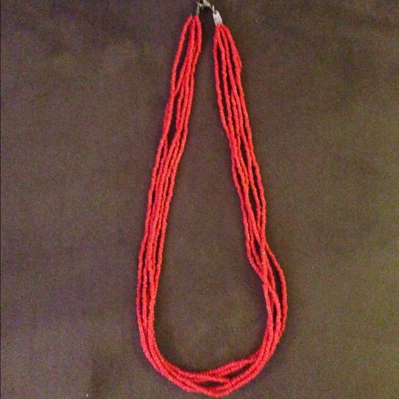 Red bead necklace