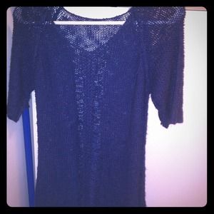 ⚡FLASH SALE⚡ Navy Open Weave Sweater